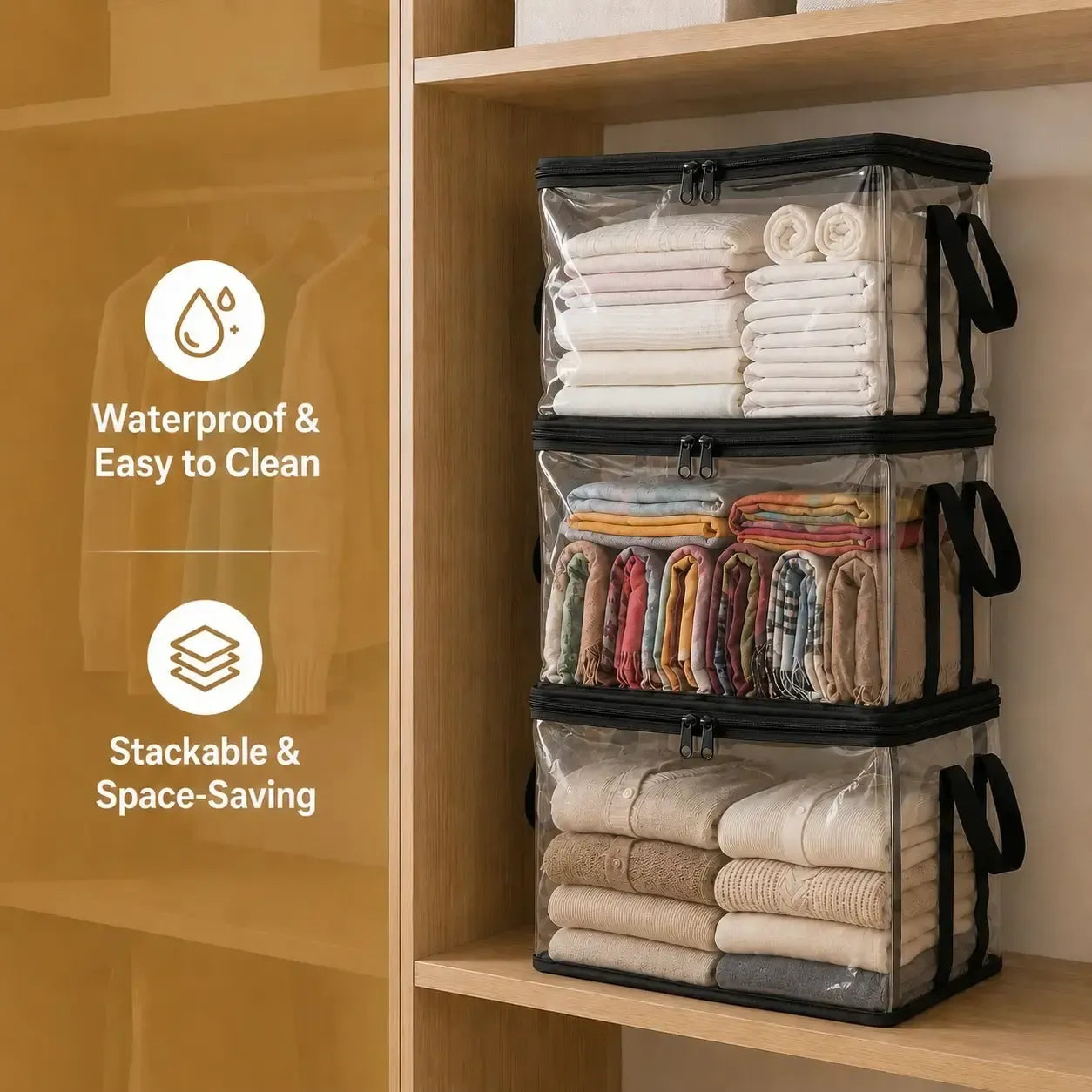 waterproof PVC Large Clear Thick Plastic Storage Box