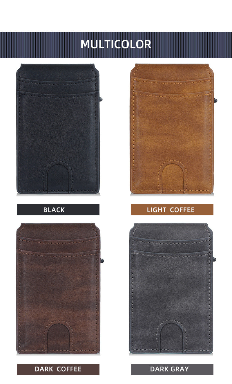 Wallet for Men - Pop Up Case, Cash Slot