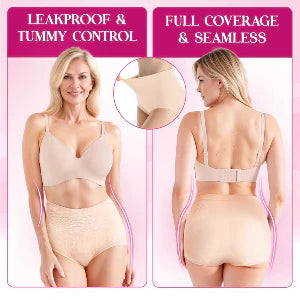 SleekHip - Leakproof High-Waist Tummy-Control Butt-Lifting Panties