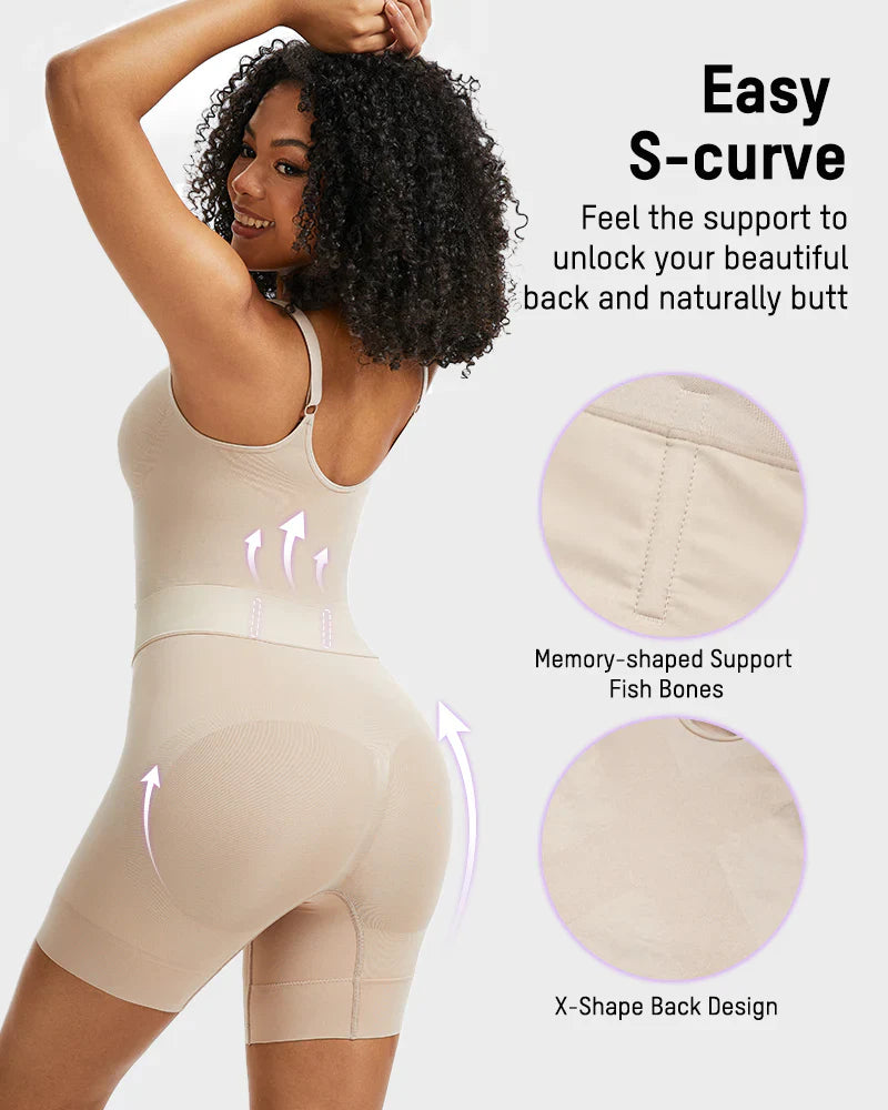 All-in-One Sculpting Bodysuit with Easy-Off Design