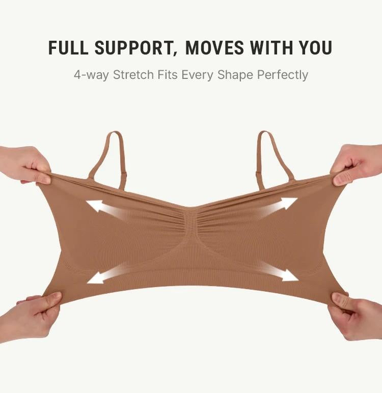 Women's Wireless Bra Comfort Bralettes No Underwire Unlined Cami Bra Seamless Tshirt Bras Sports Bra Bralette Basic Comfortable Fit Womenswear Everyday Up to 44DD