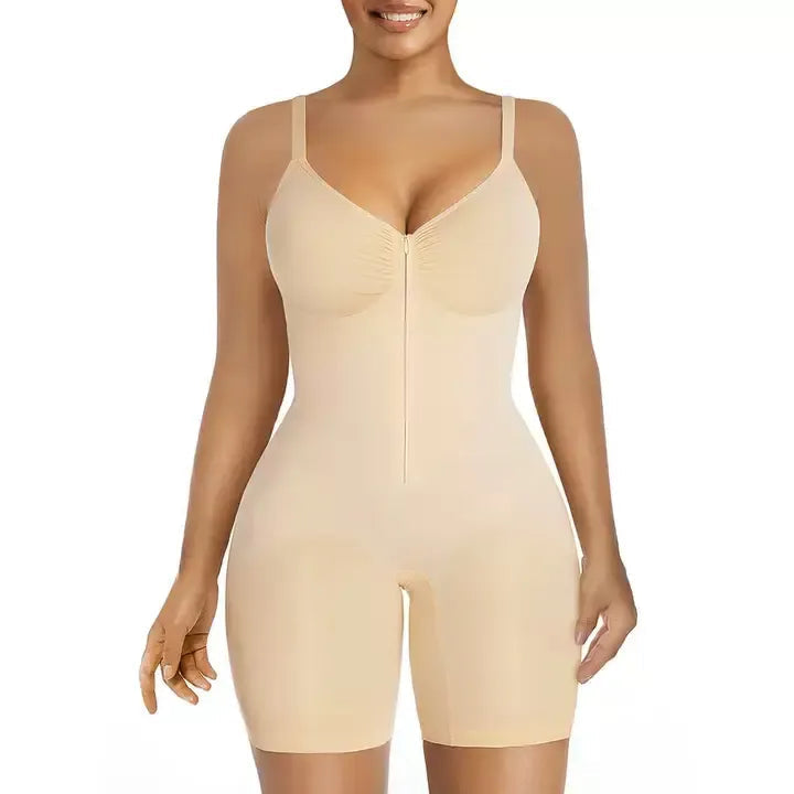 Women’s YIANNA Fajas Colombianas shapewear  Tummy Control Butt Lifter Shaper with Zipper Crotch detachable shoulder strap
