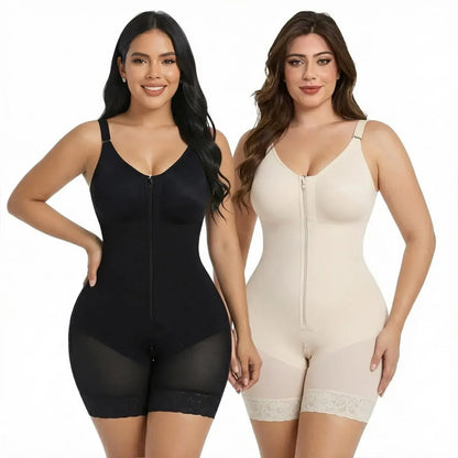 Women’s YIANNA Fajas Colombianas shapewear  Tummy Control Butt Lifter Shaper with Zipper Crotch detachable shoulder strap