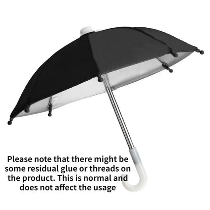 Outdoor Vacation Beach Umbrella Cellphone Holder, Anti-Peeping Protective Phone Holder with Suction Cup, Mobile Phone Sun Protection Water Proof Umbrella