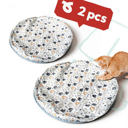 Interactive Cat Toy for Indoor Cats with automatic motion sensor, rechargeable moving ball and hide-and-seek mat