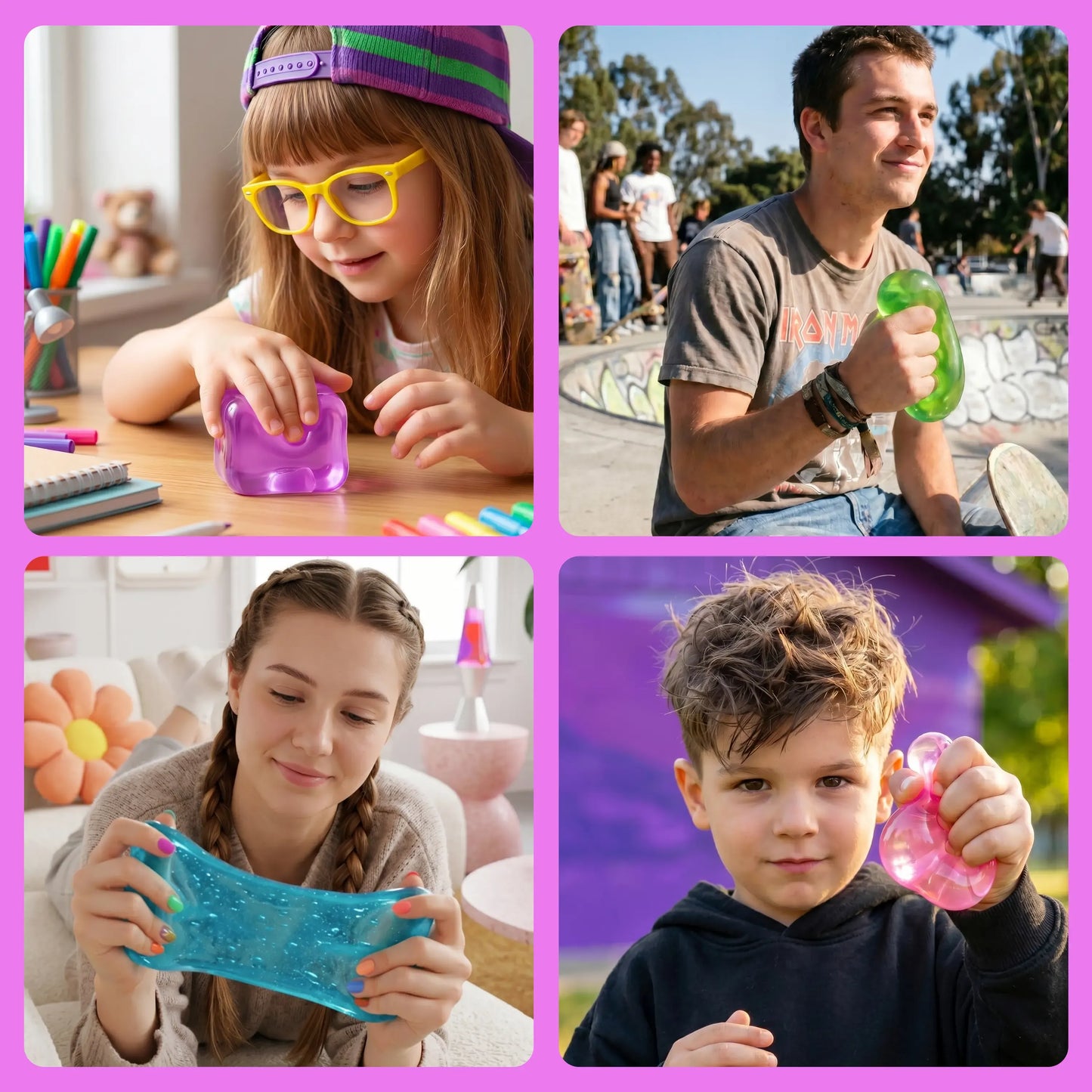 High Density Cube Fidget Toy, Stress Relief with Slow Rising Sensory Squishy Toys for Kids Adults