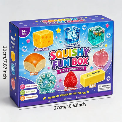 High Density Cube Fidget Toy, Stress Relief with Slow Rising Sensory Squishy Toys for Kids Adults