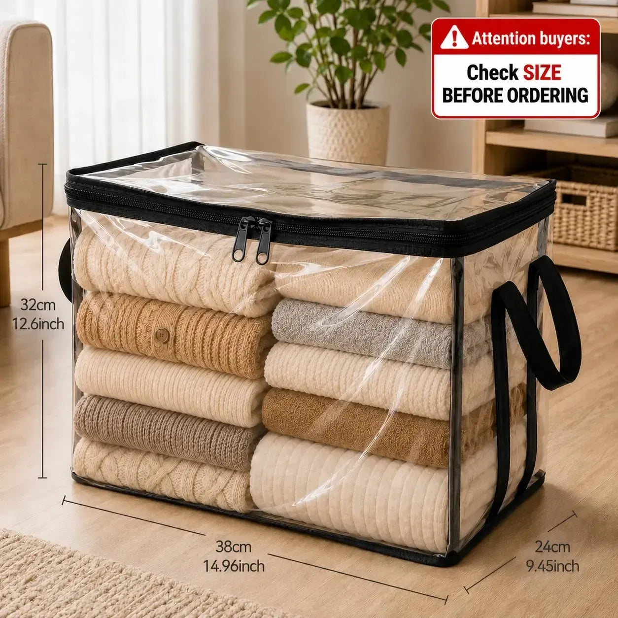 waterproof PVC  Large Clear Thick Plastic Storage Box