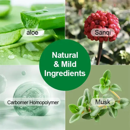 Organic Hemorrhoid Treatment Cream-Gel with Soothing Aloe Vera, Relieves Pain, Itching, and Swelling for Sensitive Skin
