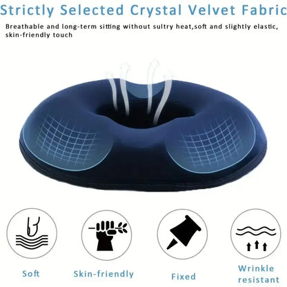 Memory Foam Donut Pillow, Sciatic Nerve Support Pad, Hemorrhoid Cushion, Tailbone Care Pad, Pregnant Women Seat Cushion, Yoga Leg Pillow