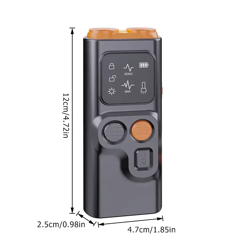 2026 Upgraded Ultrasonic Dog Bark Stopper with 30ft Range Anti-Bark Barking Silencer Rechargeable LED Flashlight User-Friendly Design