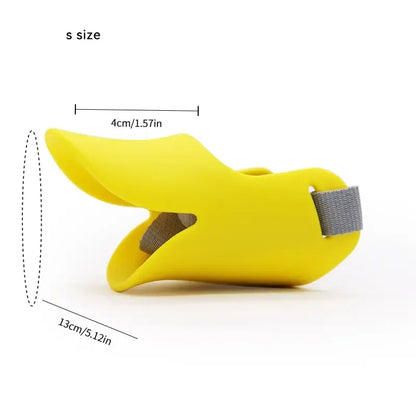 Funny Duck Bill Dog Muzzle | Anti-Biting & Barking Soft Silicone Pet Mouth Cover | Stop Dogs Eating Trash | Breathable Mask | Training Aid