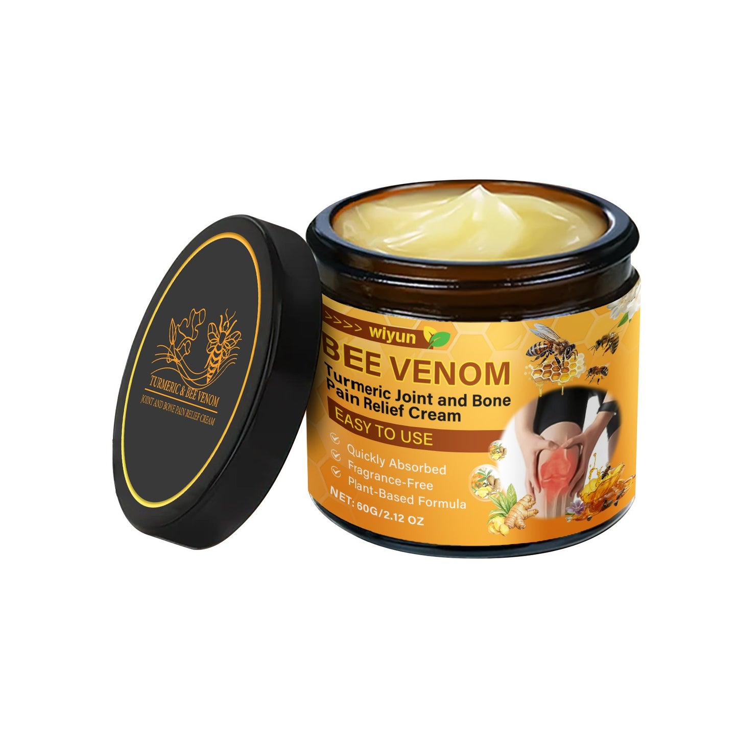 Hydrating and Moisturizing Nourishing Chest and Body Lotion with Shea Butter and Bee Venom Extract, Massage Cream Moisturizer for Women, 120 ml