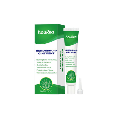 Organic Hemorrhoid Treatment Cream-Gel with Soothing Aloe Vera, Relieves Pain, Itching, and Swelling for Sensitive Skin