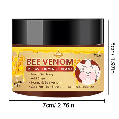 Hydrating and Moisturizing Nourishing Chest and Body Lotion with Shea Butter and Bee Venom Extract, Massage Cream Moisturizer for Women, 120 ml