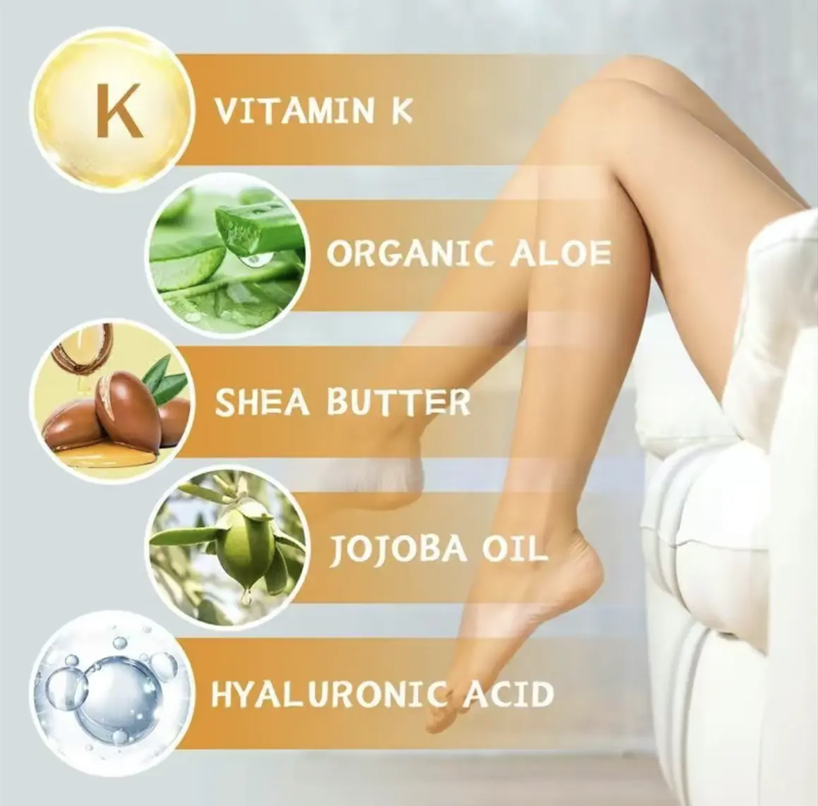 Exercise Repair Relieve Veins Leg Repairing Cream Mild Leg Massage Soothing Body Care Leg Relief External Use