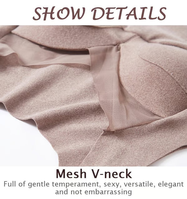 💓Thermal underwear with builat in chest pad