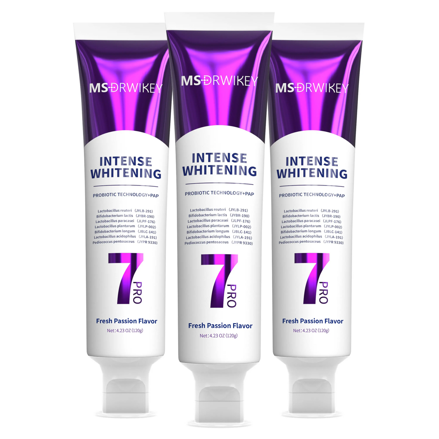 New 7-Pro Intensive Toothpaste | Upgraded Purple Formula with 7 Probiotics