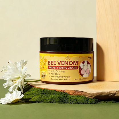 Hydrating and Moisturizing Nourishing Chest and Body Lotion with Shea Butter and Bee Venom Extract, Massage Cream Moisturizer for Women, 120 ml