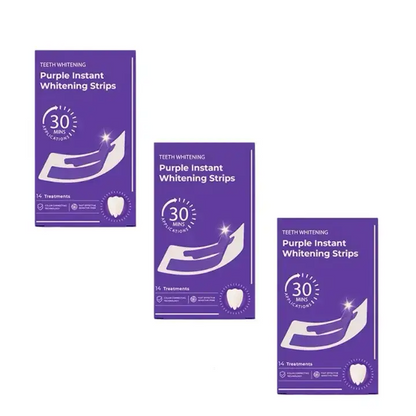 Teeth Whitening Strips 14 Treatments, Enamel Safe for Sensitive Tooth, Purple Whitening Strips