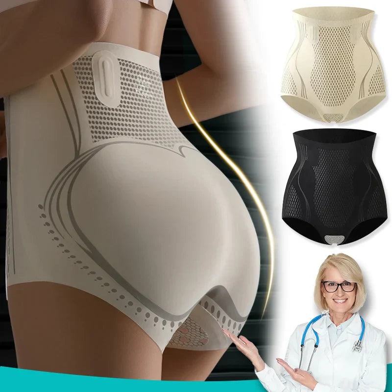 Ice Silk Ion Fibre Repair Shaping Shorts   Tummy Control Underpants