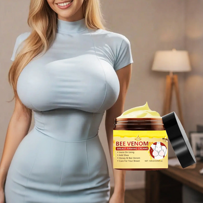 Hydrating and Moisturizing Nourishing Chest and Body Lotion with Shea Butter and Bee Venom Extract, Massage Cream Moisturizer for Women, 120 ml