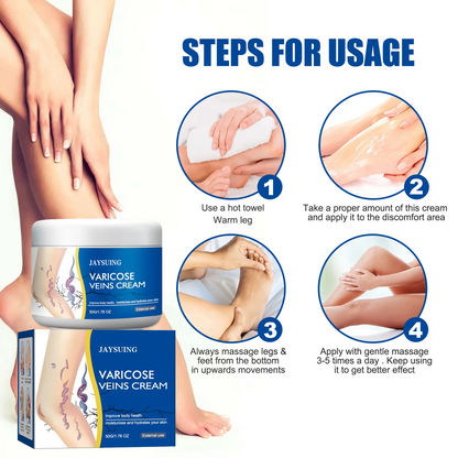Exercise Repair Relieve Veins Leg Repairing Cream Mild Leg Massage Soothing Body Care Leg Relief External Use