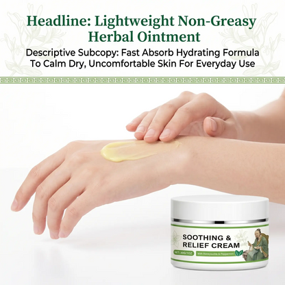 Original Soothing Relief Cream – Natural Plant-Based Moisturizing Balm for Sensitive Skin | Fragrance-Free Gentle Formula | Daily Face & Body Skin Care for Dry, Uncomfortable Skin