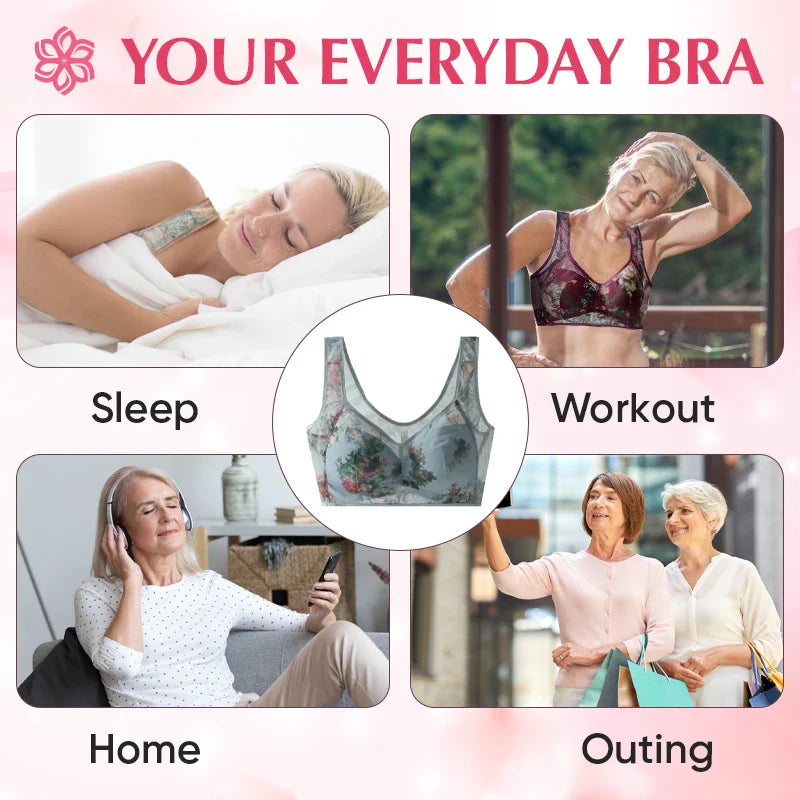 Buy one get one free ElleBloom - Ice Silk Lace Everyday Cooling Comfort Bra