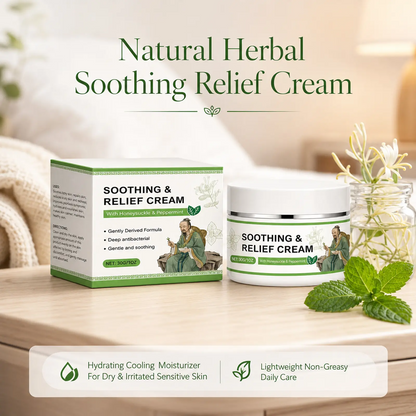 Original Soothing Relief Cream – Natural Plant-Based Moisturizing Balm for Sensitive Skin | Fragrance-Free Gentle Formula | Daily Face & Body Skin Care for Dry, Uncomfortable Skin