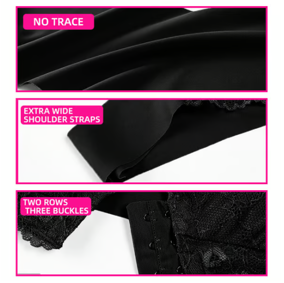 Bra For Women Front Closure 5D Beauty Back Sports Comfy Bra