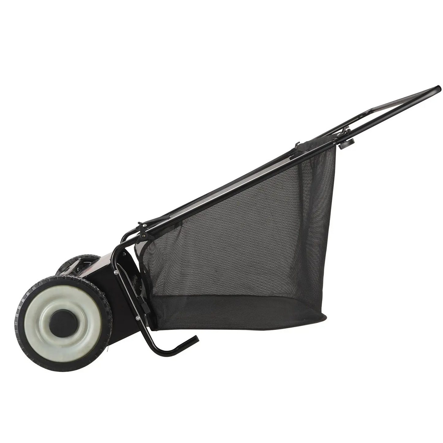 Push Lawn Sweeper 26 Inch Leaf & Grass CollectorStrong Rubber Wheels