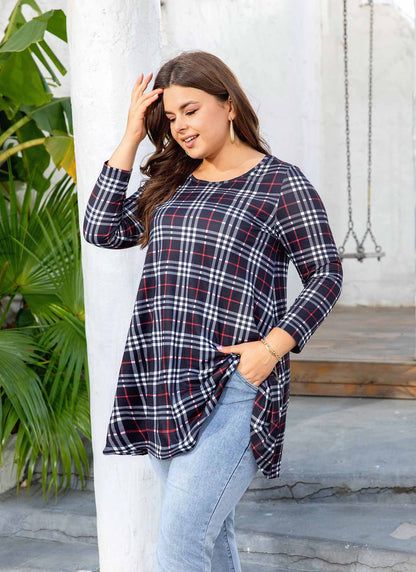 Womens Tops - Plus Size Tunics 3/4 Sleeve Loose Fit Dressy Casual Long Swing Flowy Lady Blouses Shirts Wear with Leggings Teals Blue Clothing A5 SATBC