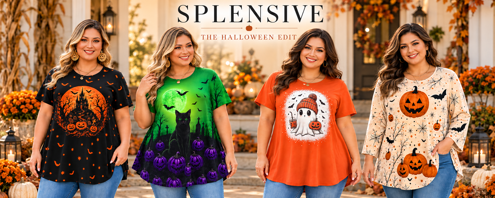 SPLENSIVE The Halloween Edit: four plus-size Halloween outfits