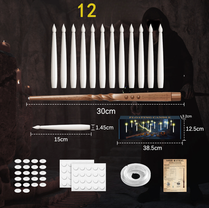 Flameless Candles with Magic Wand Remote for Christmas Decor